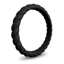 Load image into Gallery viewer, Twisted Stackable Silicone Ring-Libiti Rings
