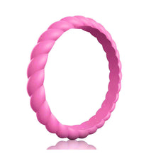 Load image into Gallery viewer, Twisted Stackable Silicone Ring-Libiti Rings