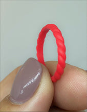 Load image into Gallery viewer, Twisted Stackable Silicone Ring