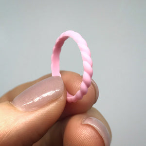 Twisted Stackable Silicone Ring-Libiti Rings